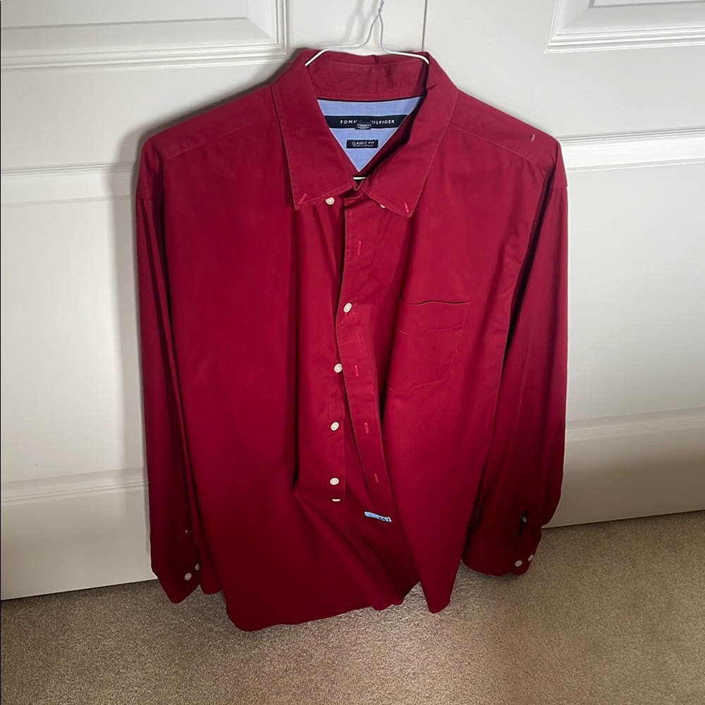 Red Men's Shirt by Brooks Brothers
